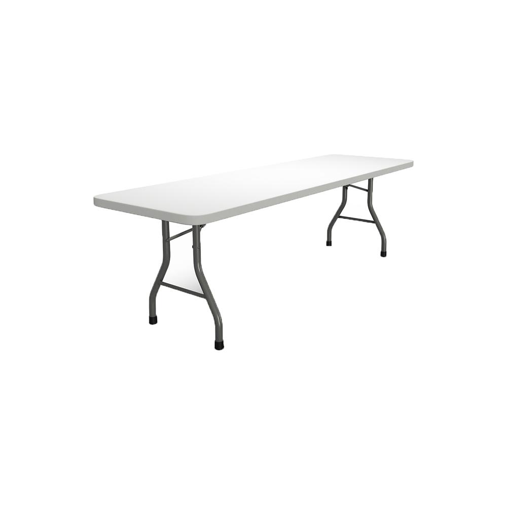 96"x30" Rectangular Table, White. Picture 2