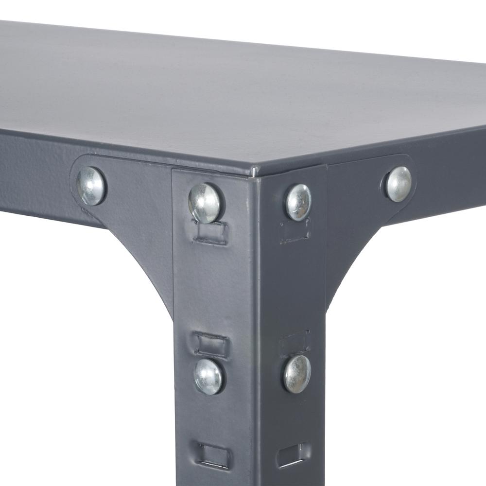Industrial Shelf - 48" x 24" x 85" - 6 x Shelf(ves) - 5400 lb Load Capacity - Durable - Dark Gray - Powder Coated - Steel - Assembly Required. Picture 3
