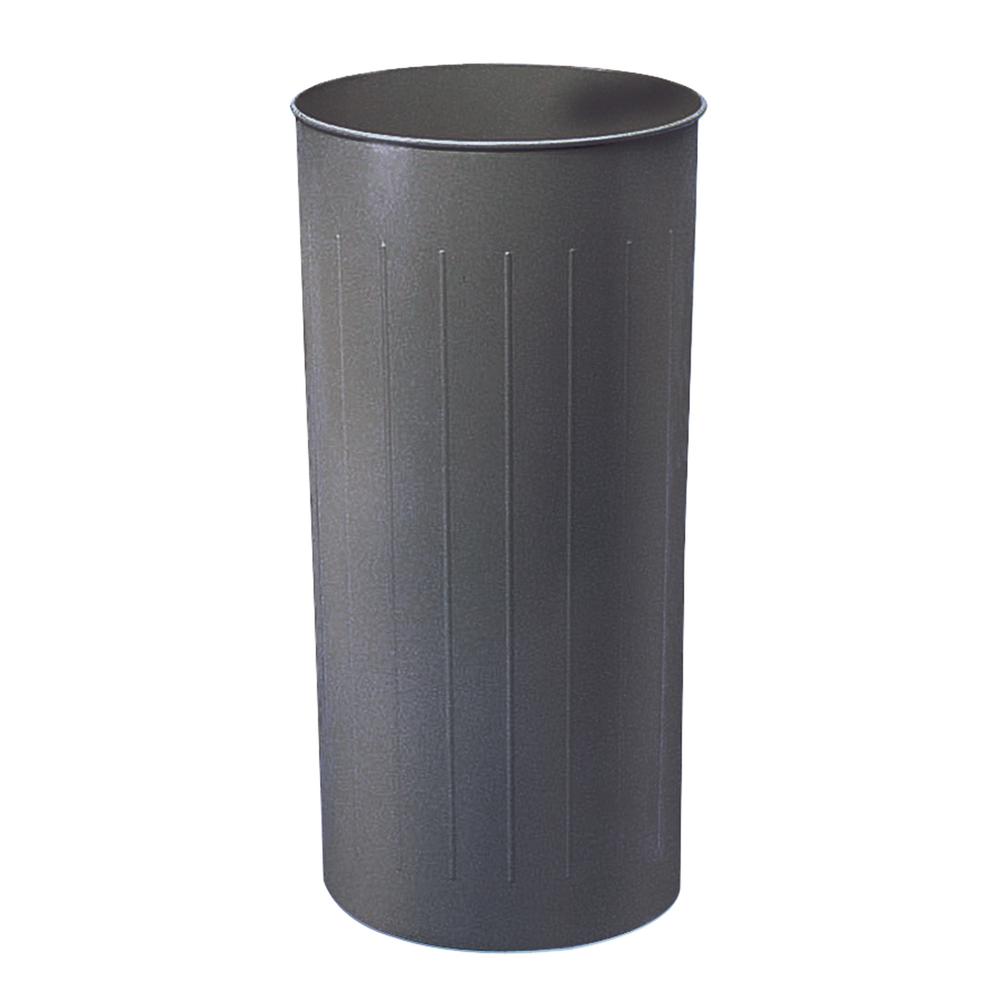 Round Wastebasket, 80 Qt. (Qty. 3) Charcoal. Picture 2