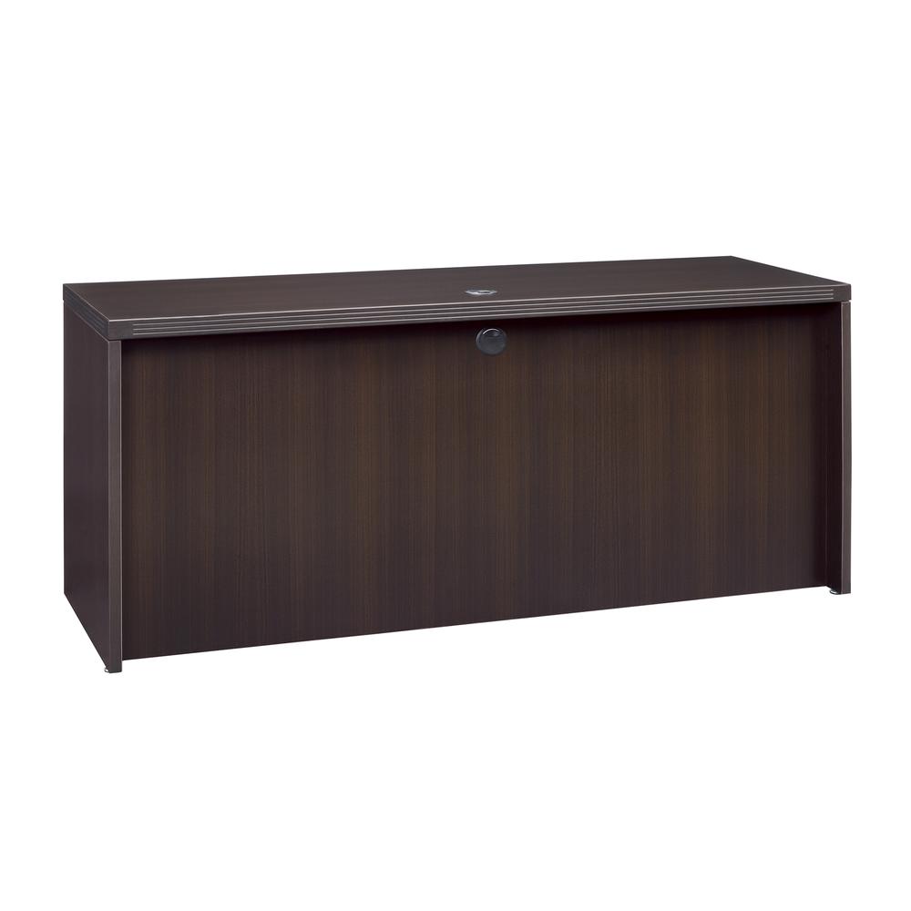 Aberdeen Series Laminate Credenza Shell, 72w x 24d x 29½h, Mocha. Picture 2