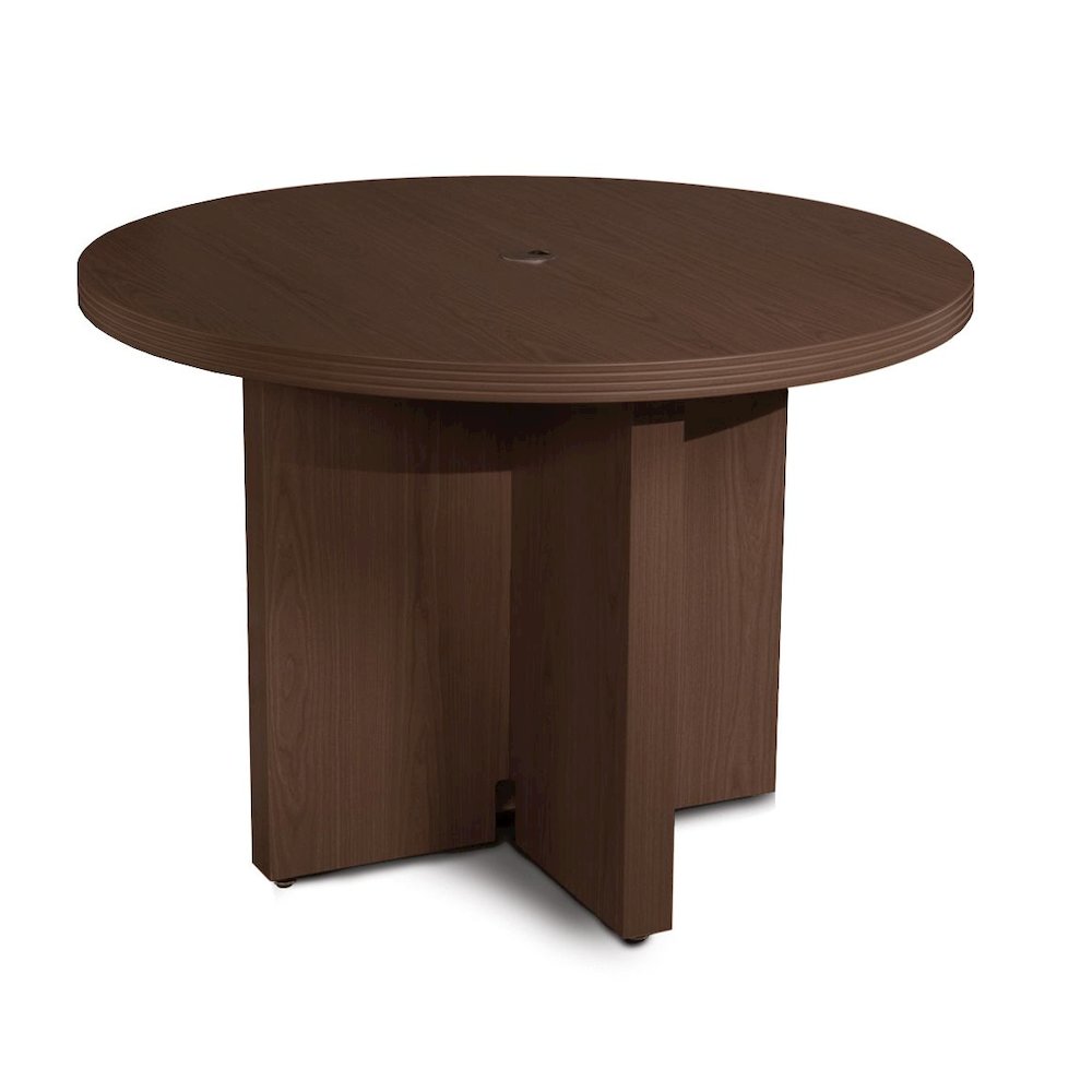 42" Round Conference Table, Mocha. The main picture.