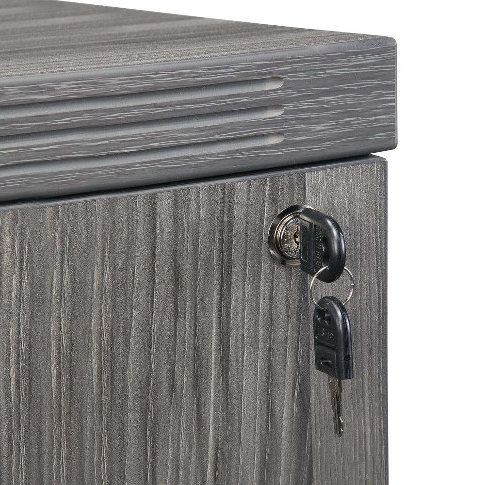 36" Freestanding Lateral File, Gray Steel. Picture 3