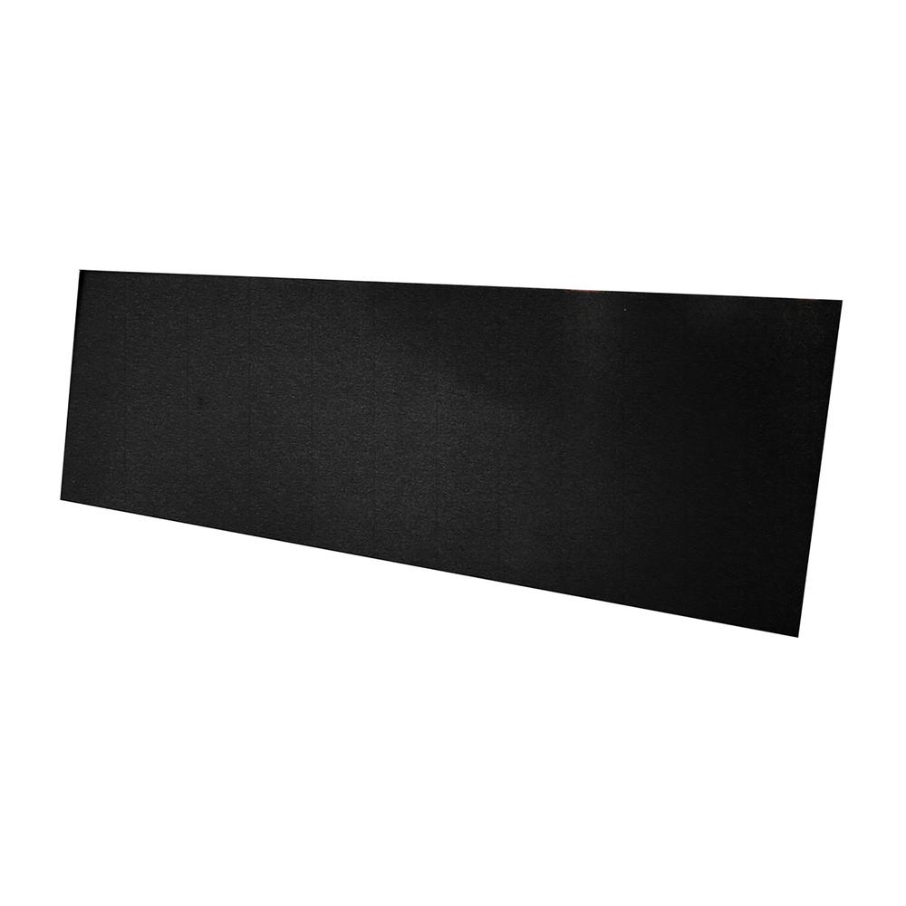 Mayline Aberdeen Fabric Tack Panel - 0.5" x 69.6" x 19.3" - Fluted Edge - Material: Particleboard - Finish: Black, Laminate. Picture 2