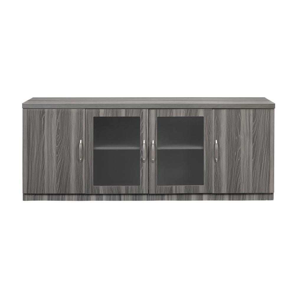 Low Wall Cabinet, Gray Steel. Picture 2