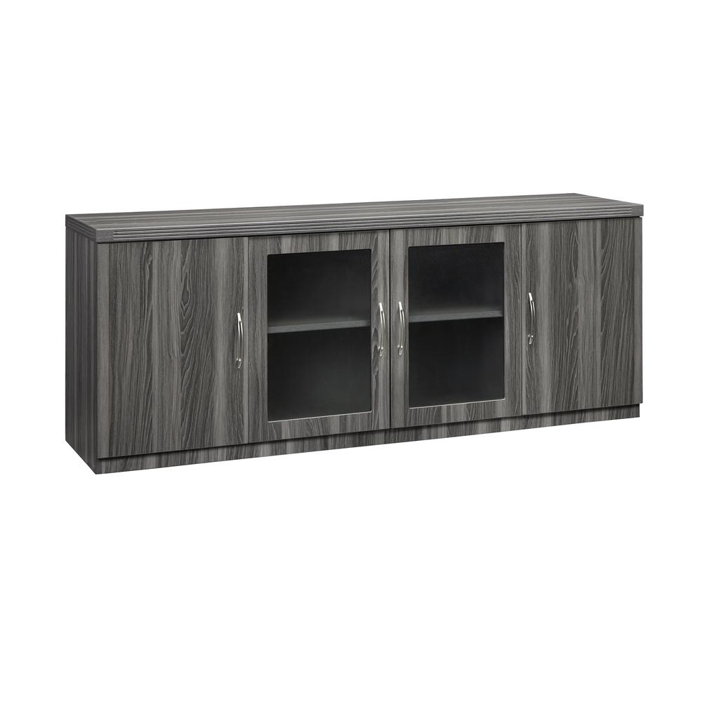 Low Wall Cabinet, Gray Steel. Picture 3