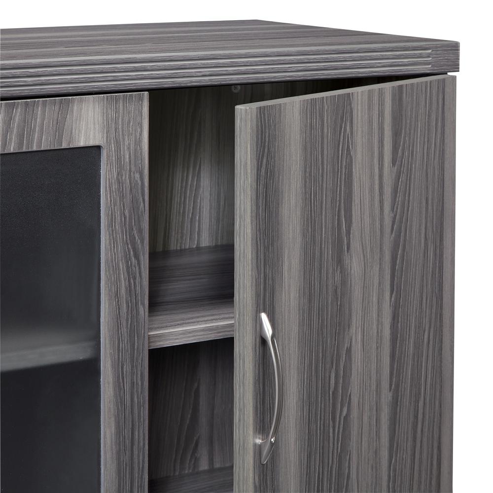 Low Wall Cabinet, Gray Steel. Picture 4