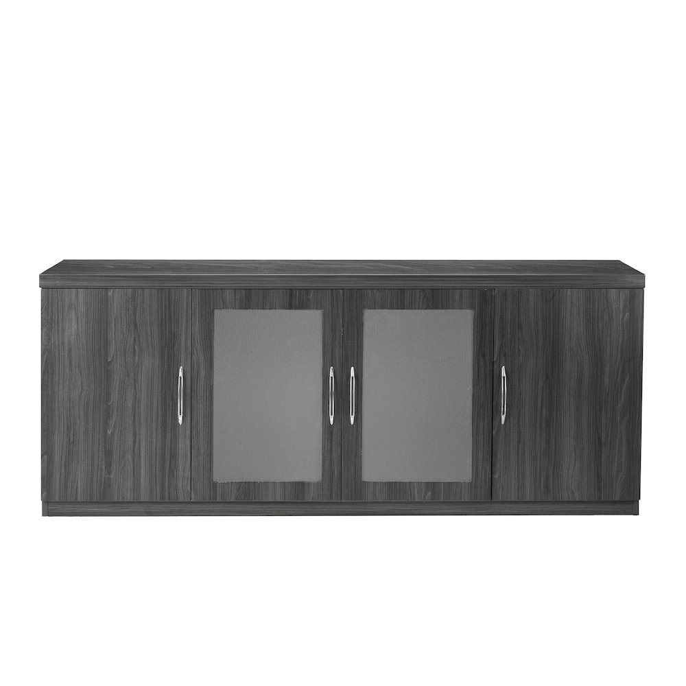 Low Wall Cabinet, Gray Steel. Picture 1