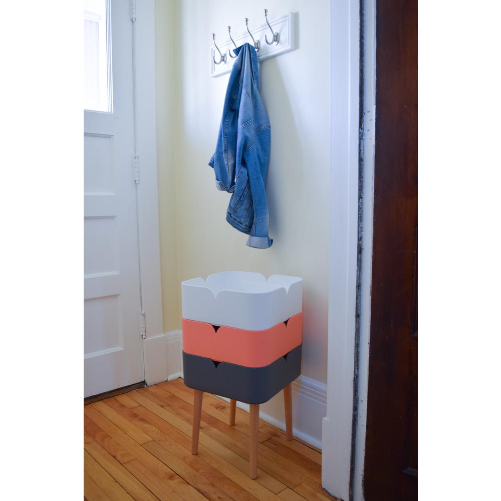 End Table with 3 Square Stacking Storage Bins. Picture 13