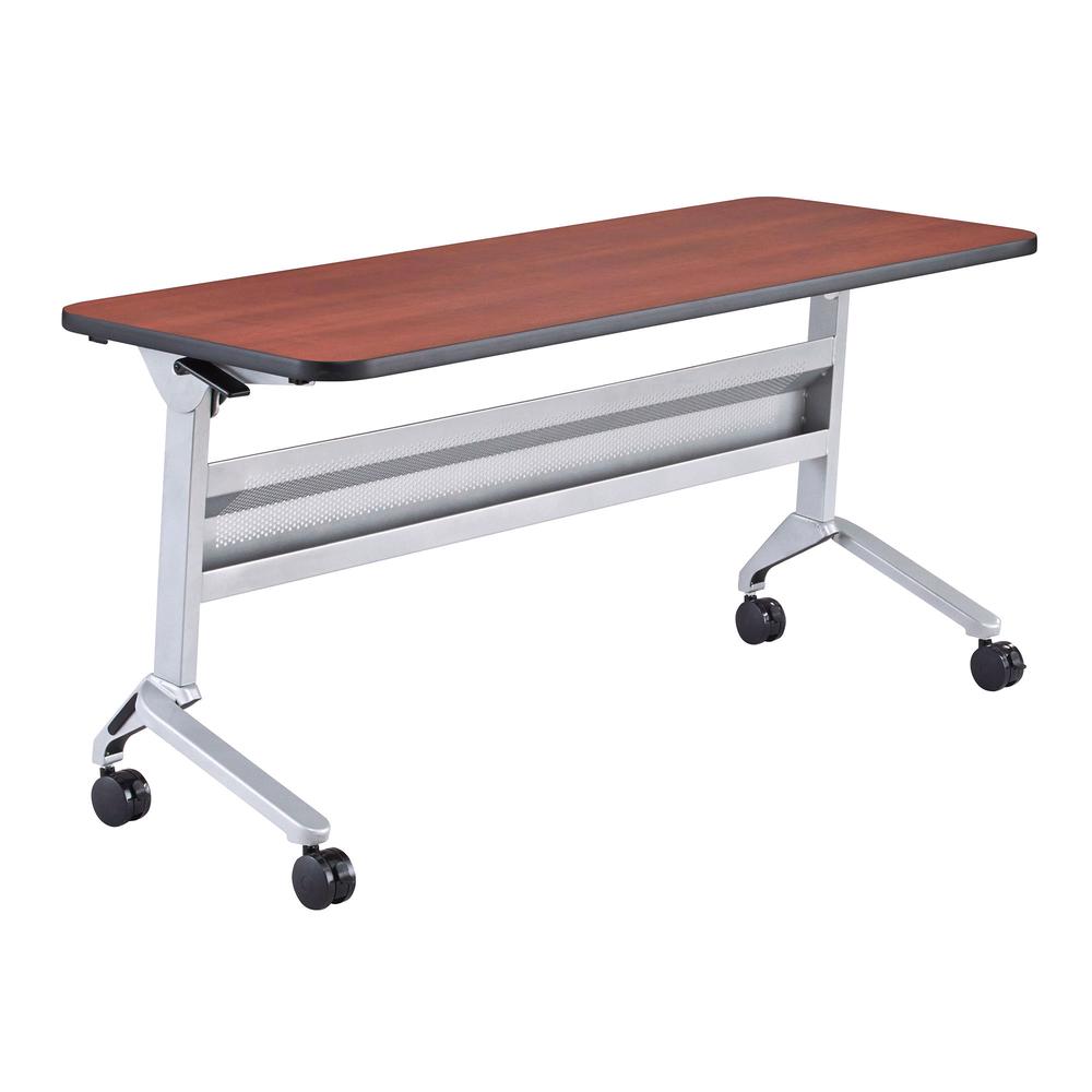 Flip-N-Go® 24 x 60" Rectangular Training Table - BiltmoreCherry. Picture 1