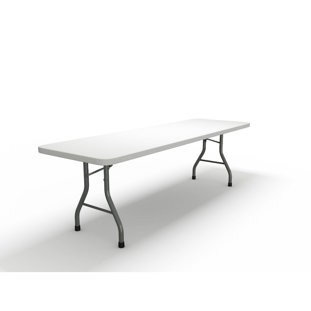 96"x30" Rectangular Table, White. Picture 1