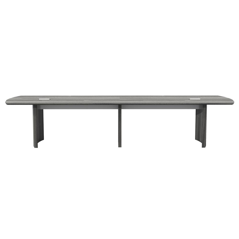 12' Conference Table, Gray Steel. Picture 3
