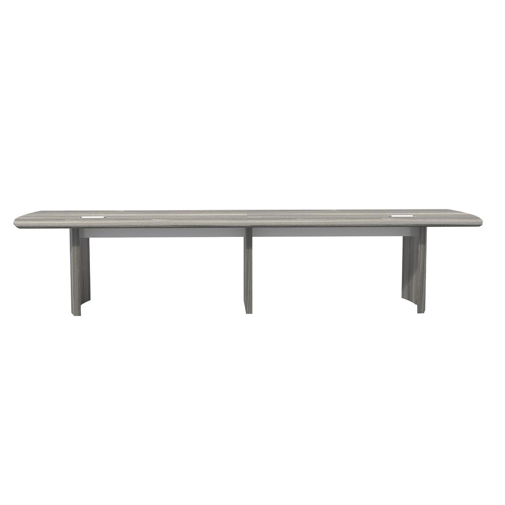 14' Conference Table, Gray Steel. Picture 3