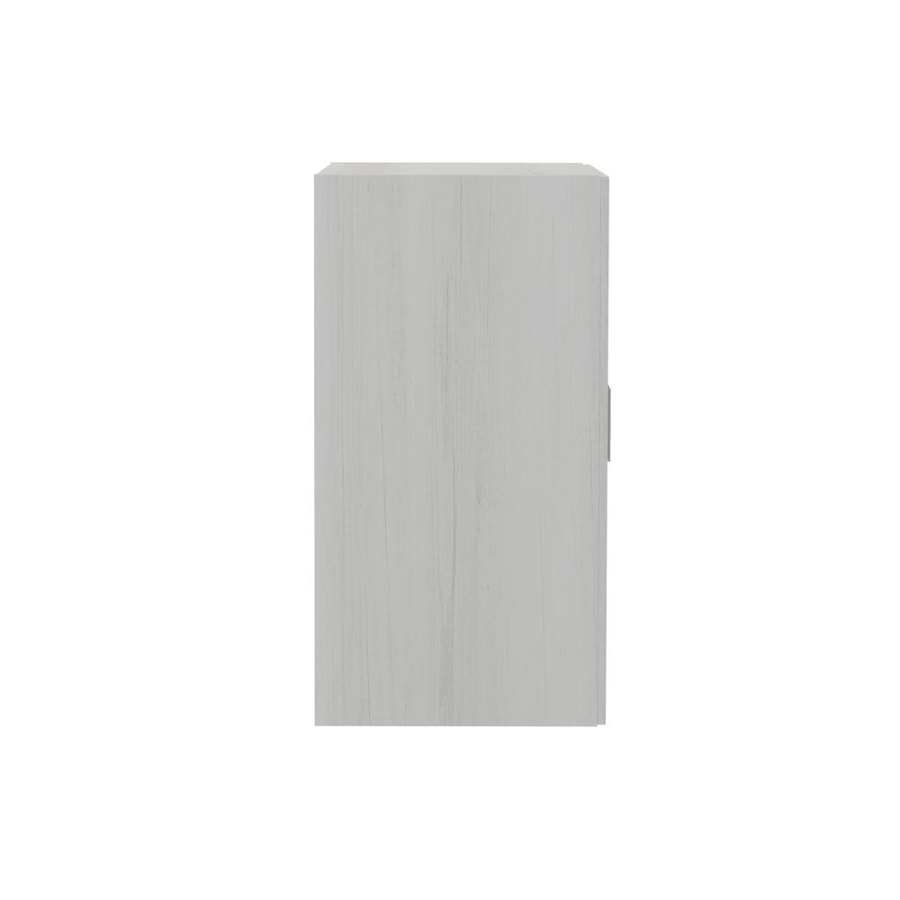 Mirella™ Glass Door Display Cabinet White Ash. Picture 3