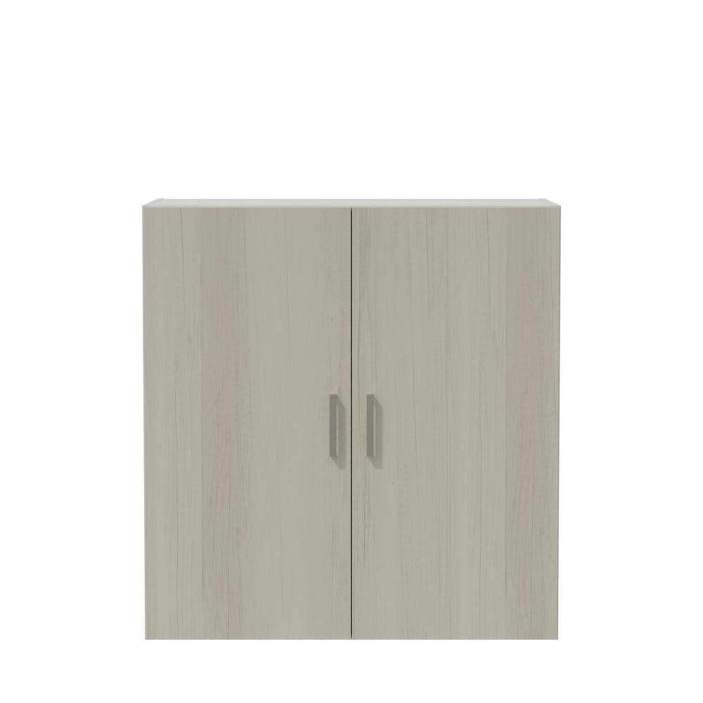 Mirella™ Wood Door Storage Cabinet White Ash. Picture 1