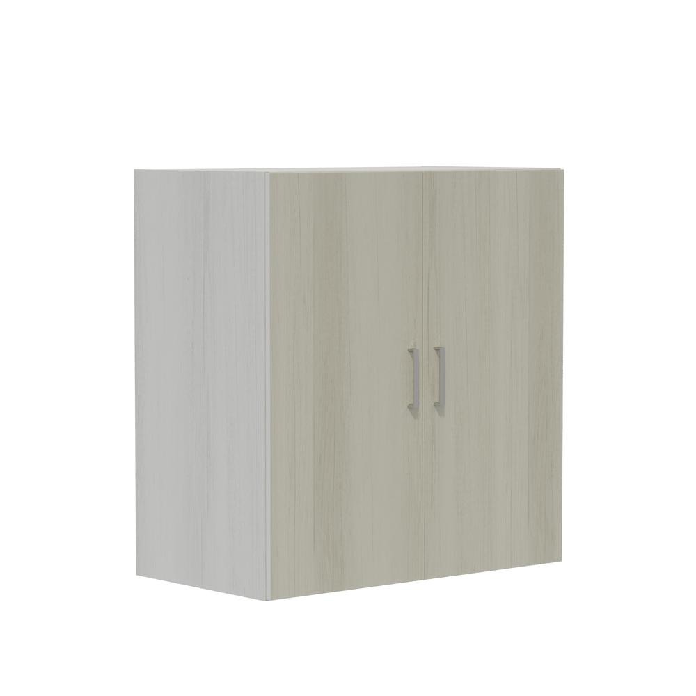 Mirella™ Wood Door Storage Cabinet White Ash. Picture 2