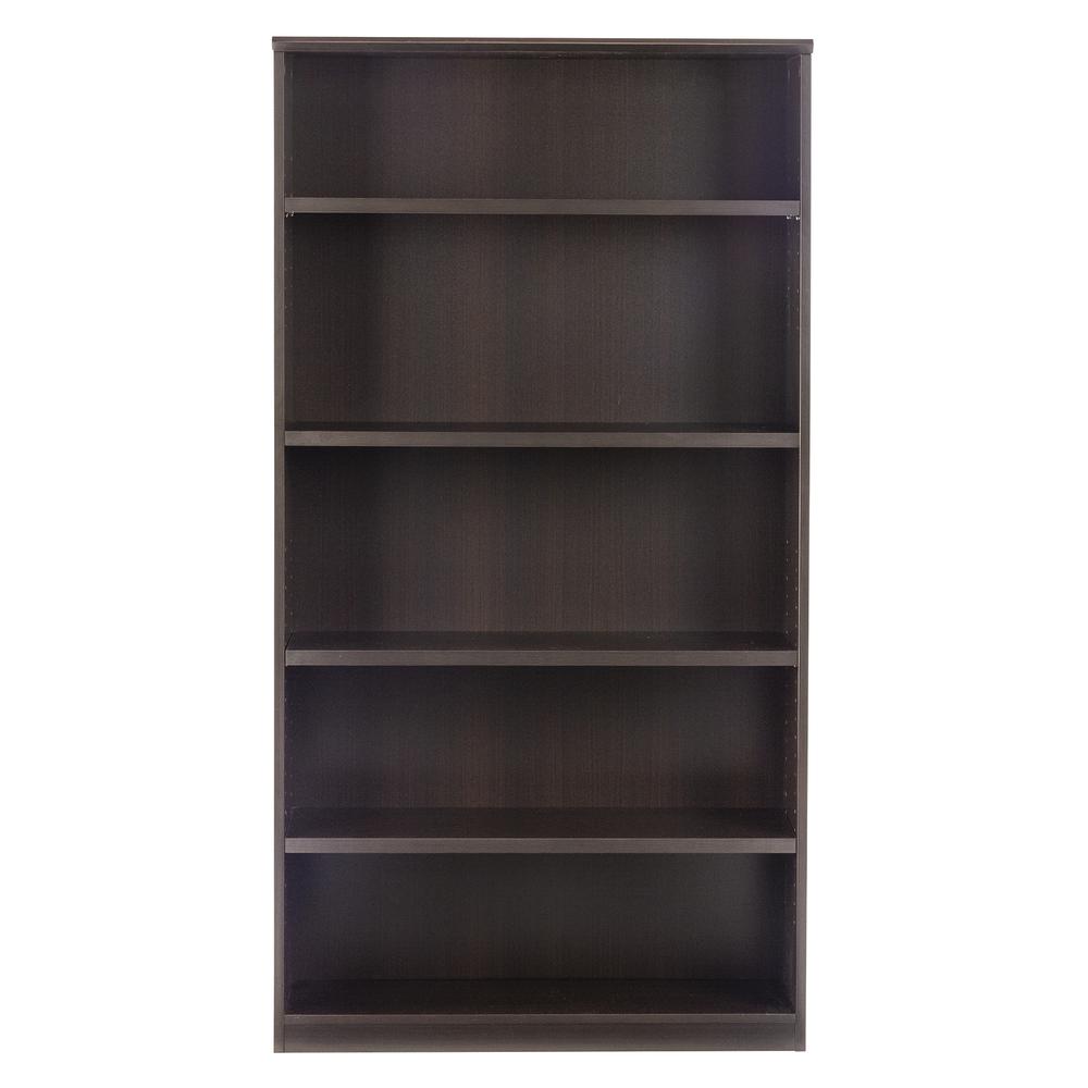 Bookcase (5 Shelf), Mocha. Picture 2