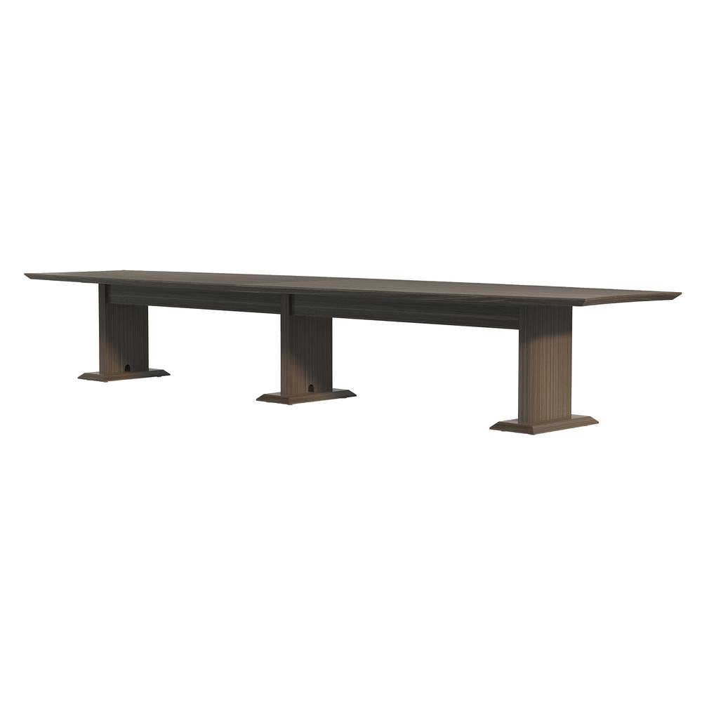 192" Rectangle Conference Table, Textured Driftwood. Picture 4
