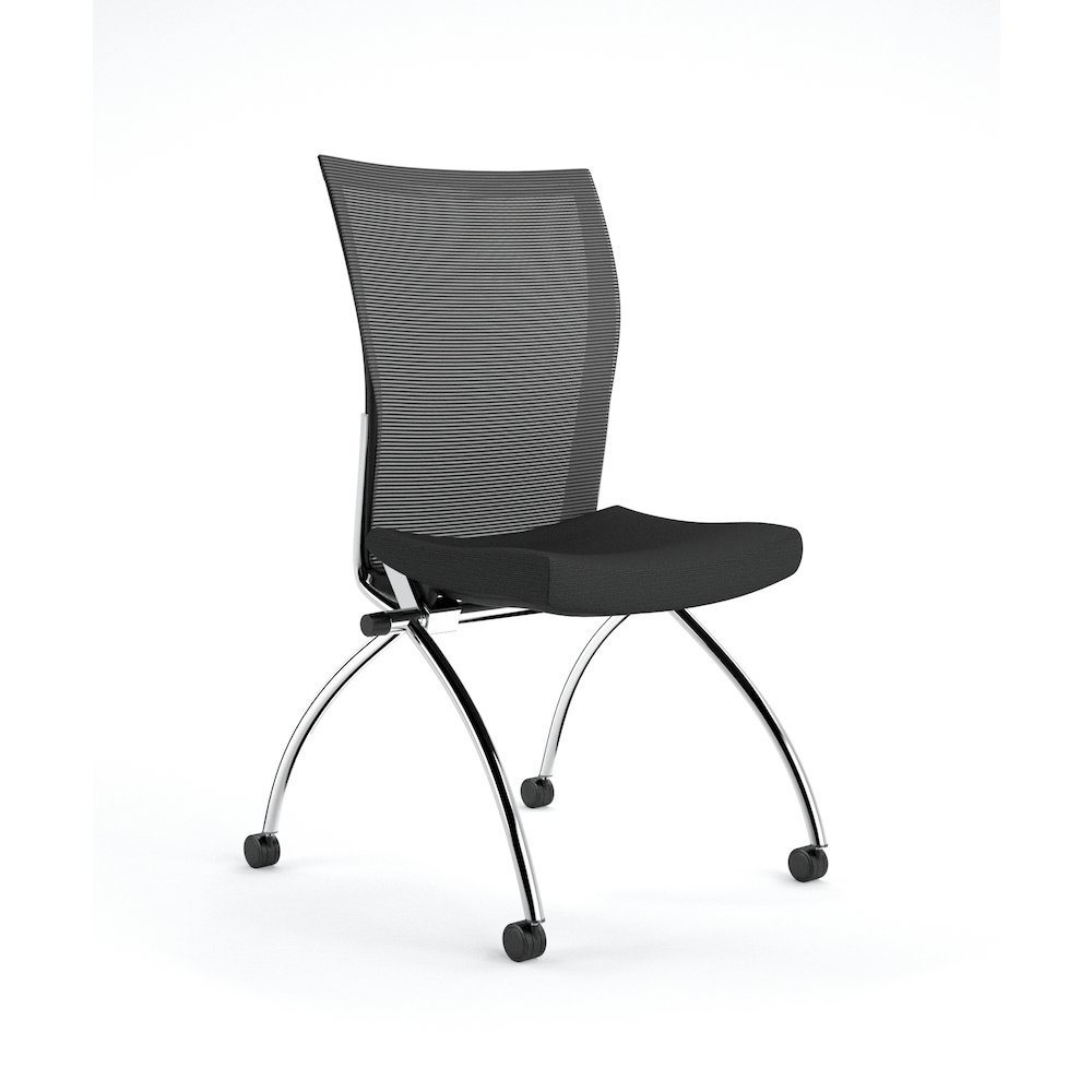 High-Back Chair No Arms - 2/Ctn, Black. Picture 1