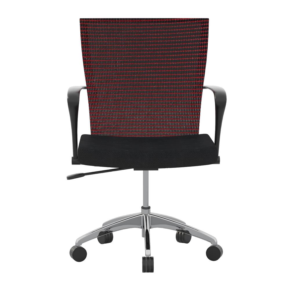Height Adjustable Task Chair, Black/Red. Picture 2