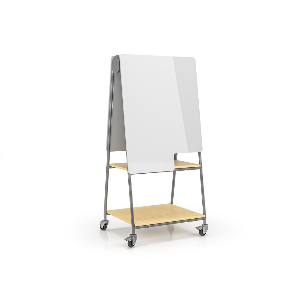 Learn 30”x 64” Mobile Whiteboard - Gray. The main picture.