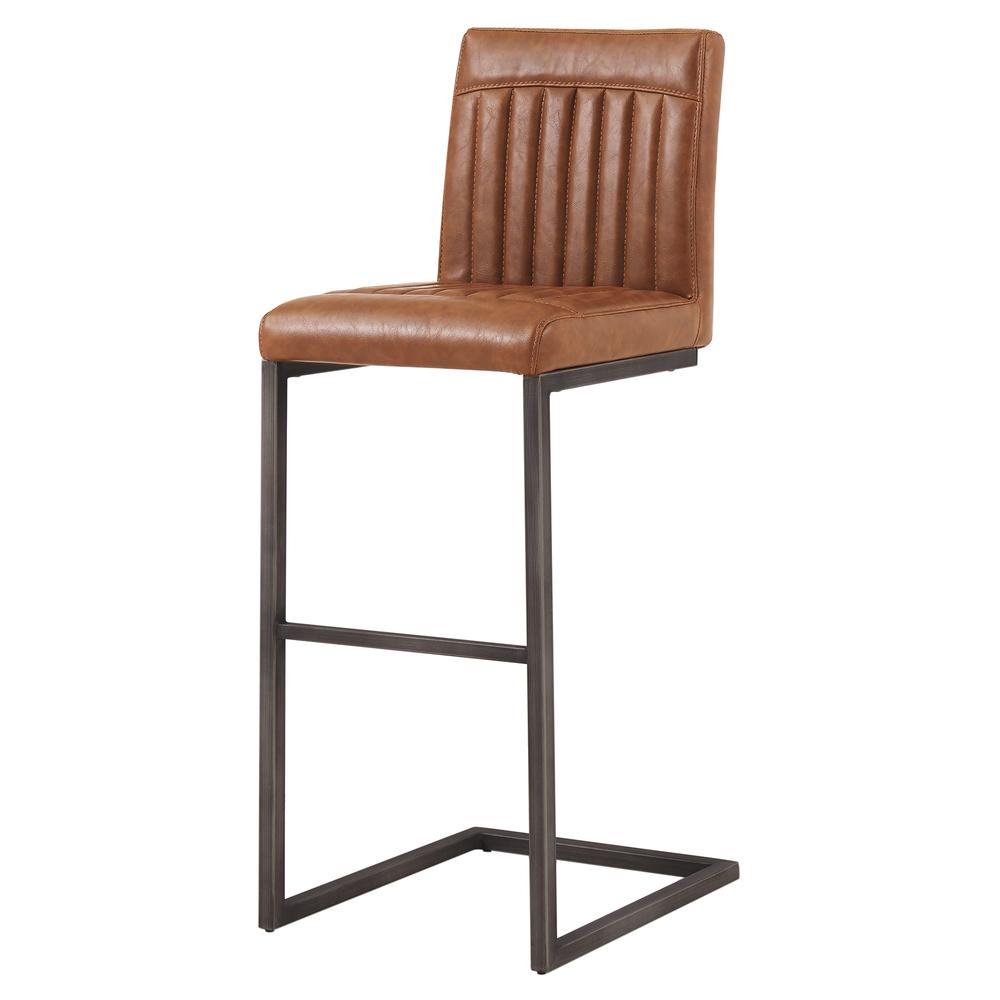 Ronan PU Leather Bar Stool, (Set of 2). Picture 1