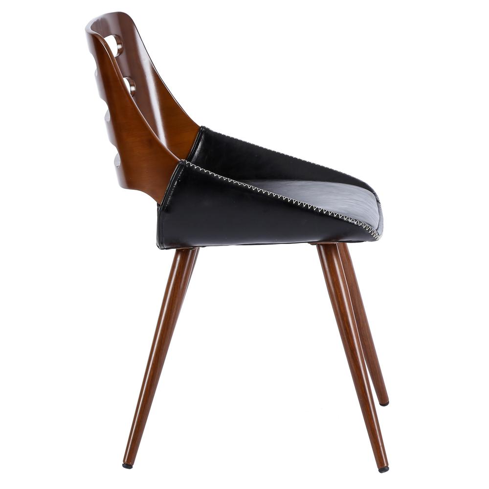 Shelton PU Leather Bamboo Chair. Picture 5
