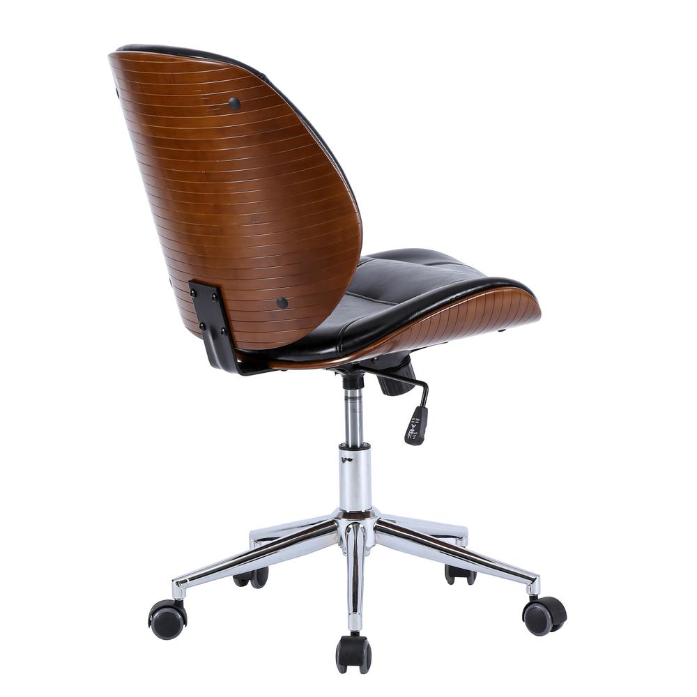 Shaun PU Leather Bamboo Office Chair. Picture 4