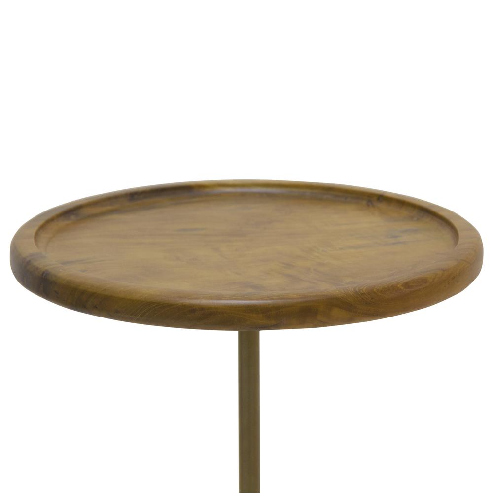 Roya Teak End Table Marble Base. Picture 2