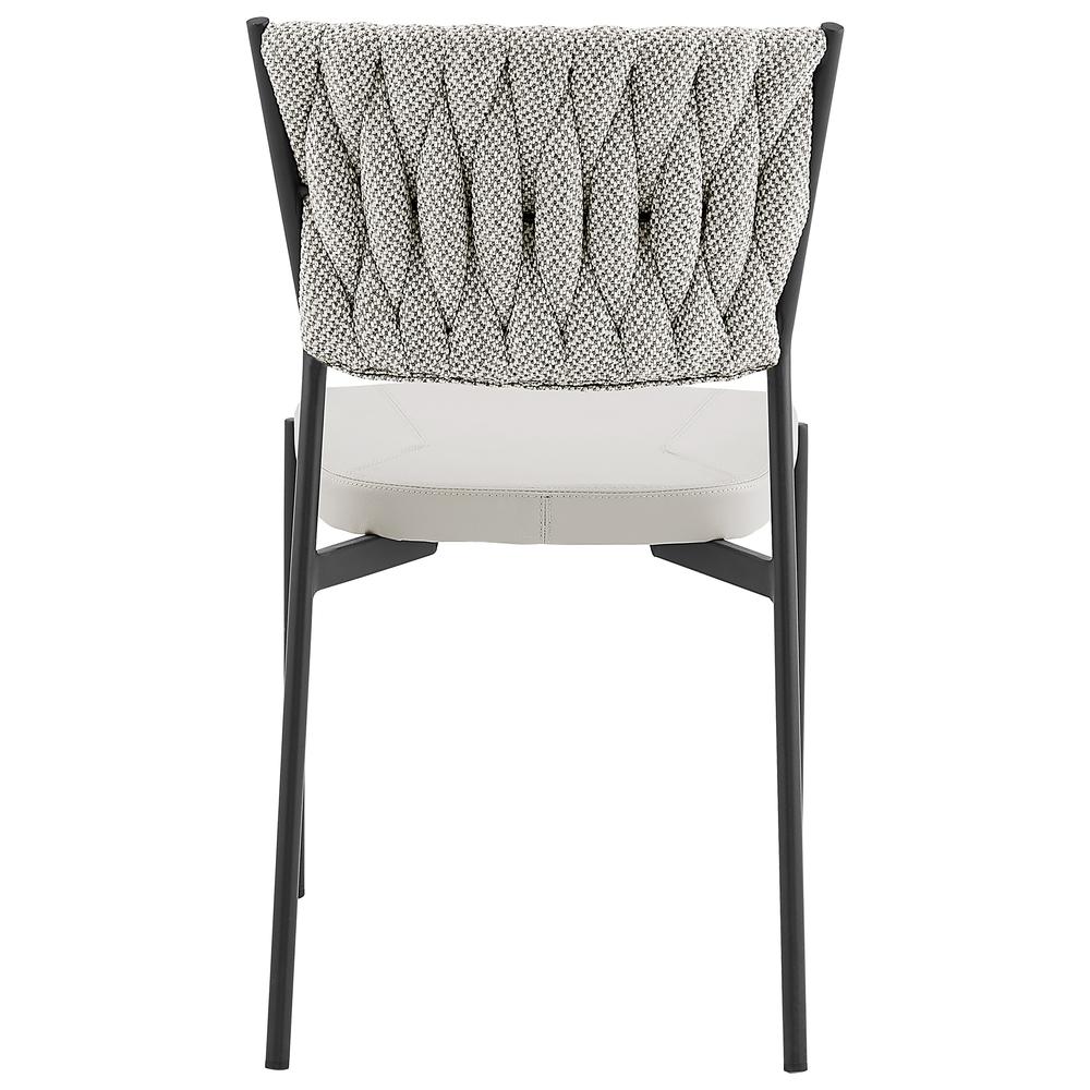 Leander Fabric/ PU Dining Chair, (Set of 4). Picture 4