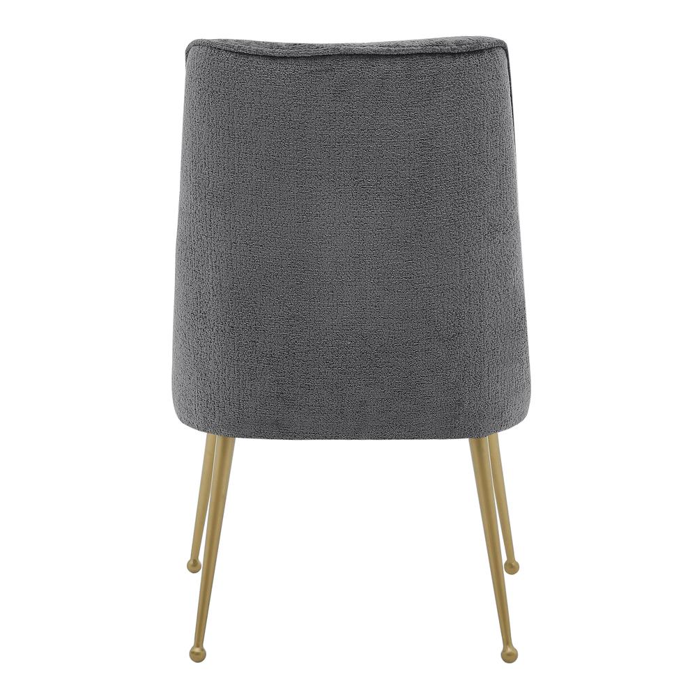 Cedric KD Fabric Dining Side Chair Gold Legs, (Set of 2). Picture 4