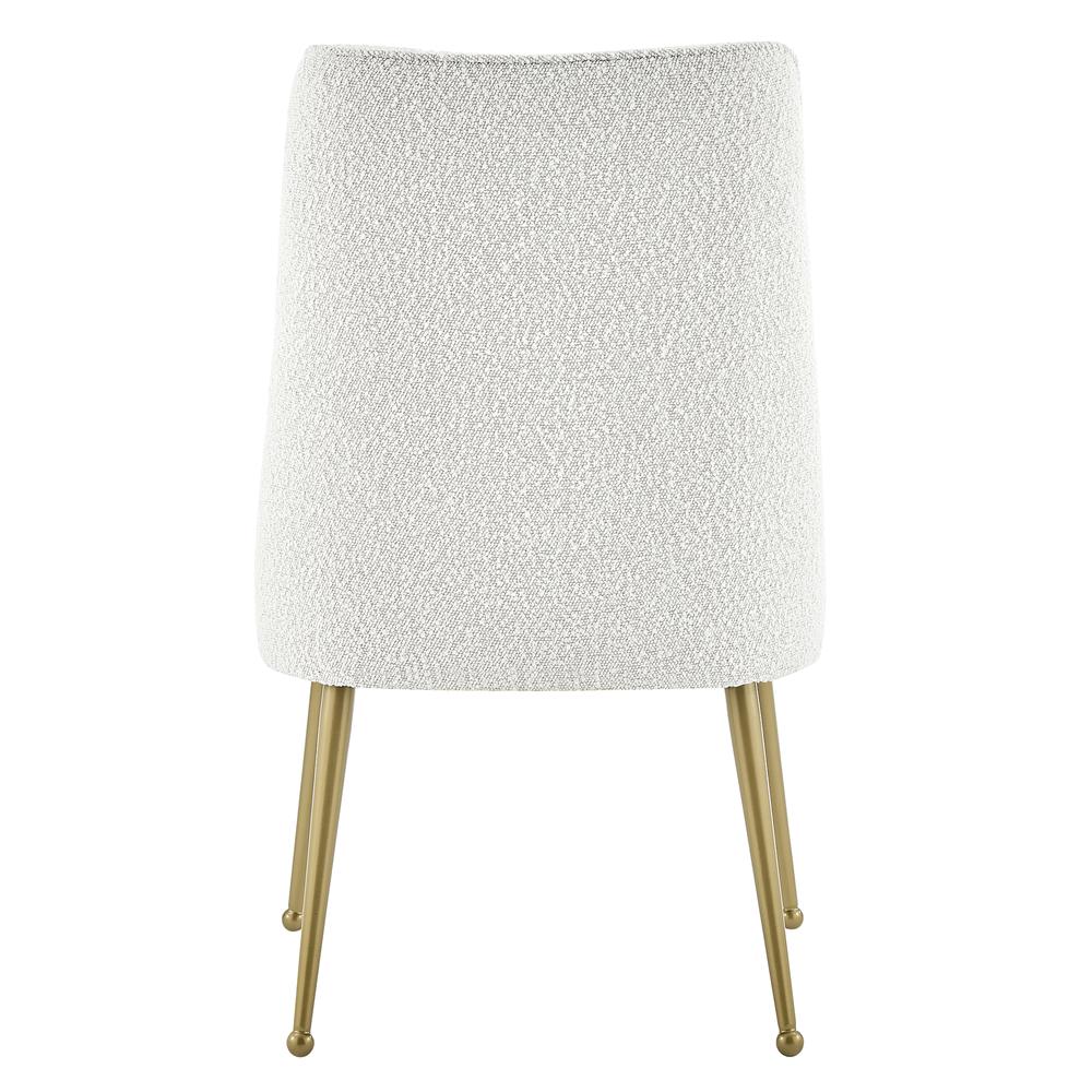 Cedric Fabric Dining Side Chair Gold Legs, (Set of 2). Picture 4