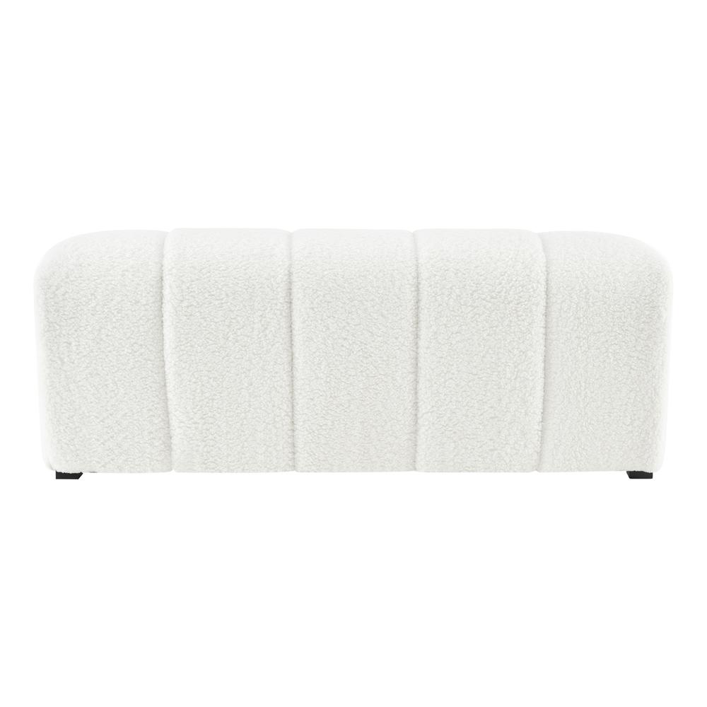 Cassy Faux Shearling Bench. Picture 2