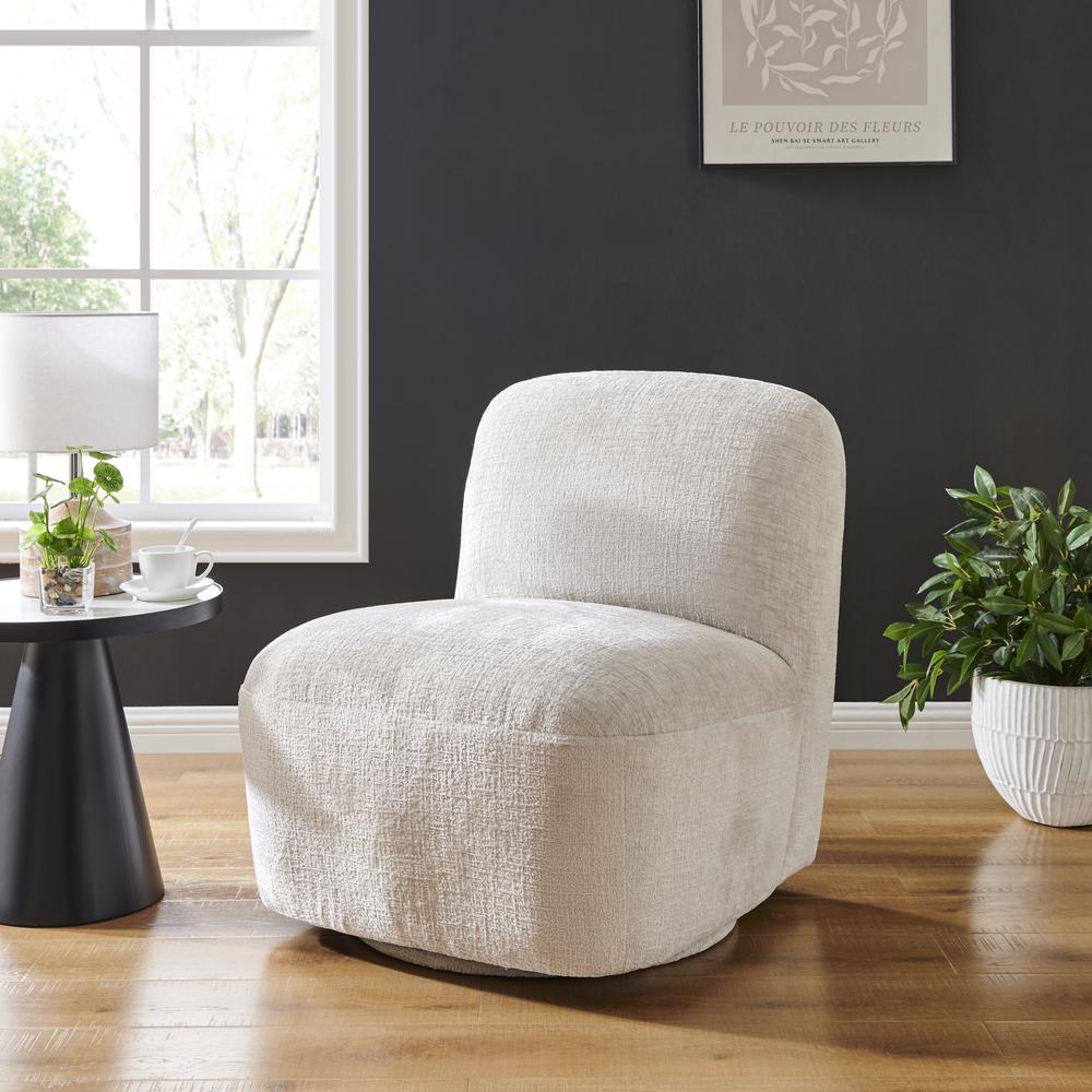 Cortez Fabric Swivel Accent Chair. Picture 10