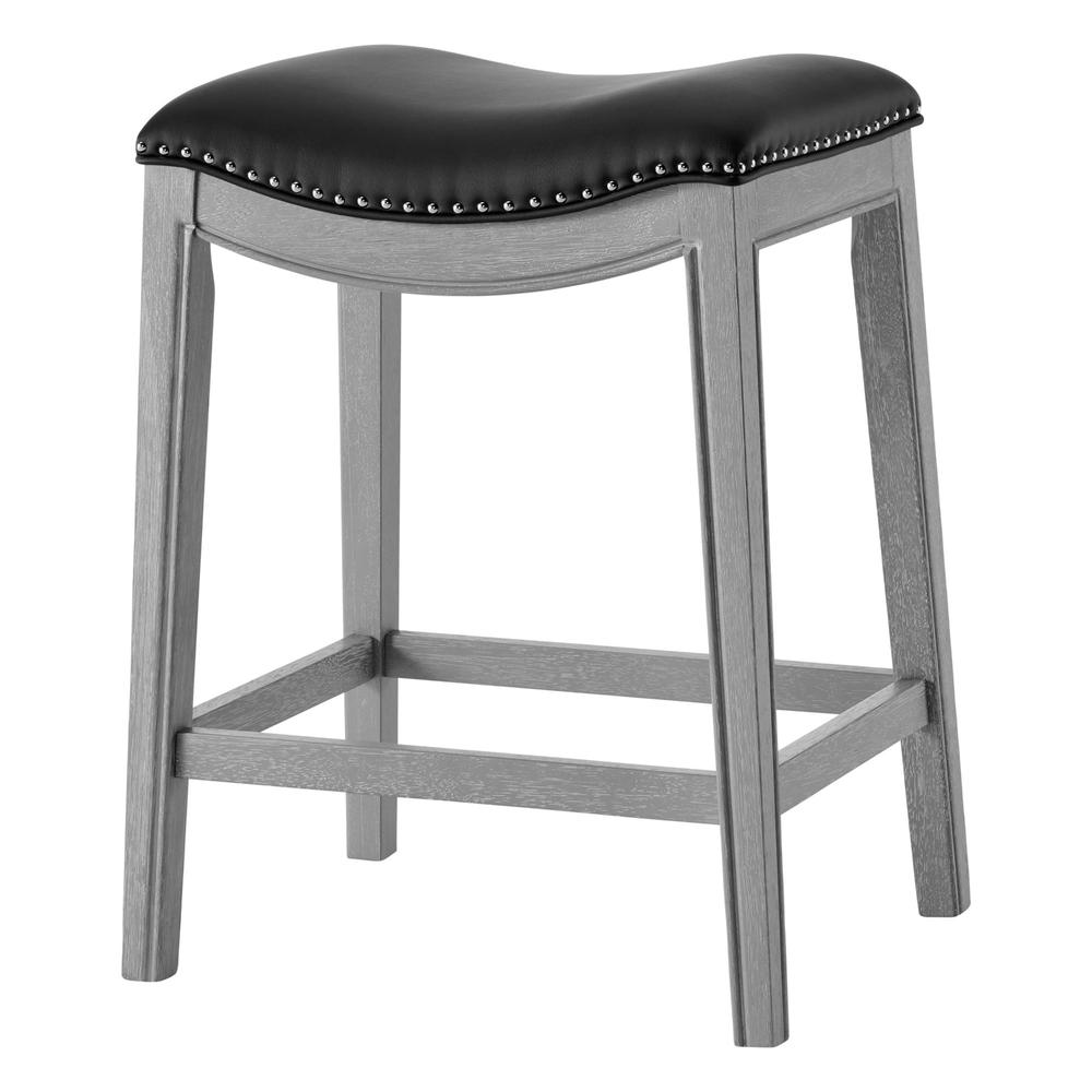 PU Leather Counter Stool. Solid pattern. Picture 1