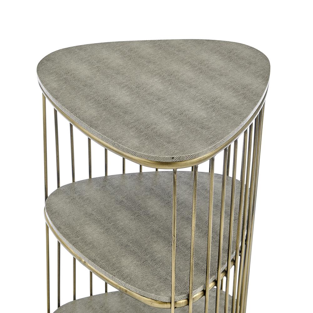Theron Faux Shagreen Side/ End Table. Picture 5