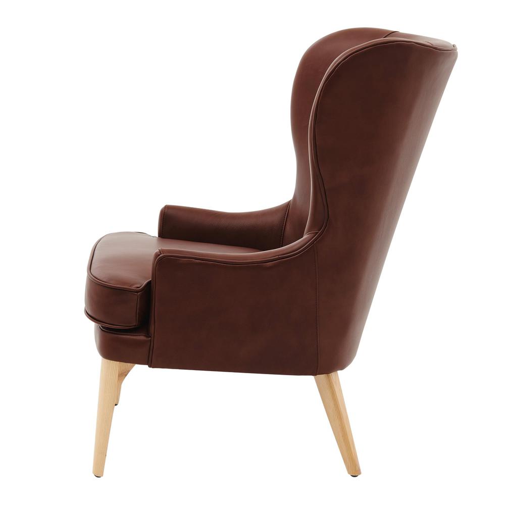 Bjorn Top Grain Leather Accent Chair. Picture 3