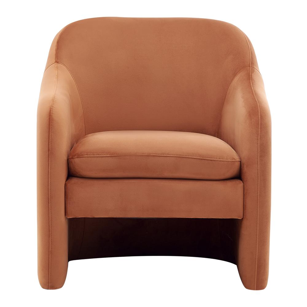 Zella Velvet Fabric Accent Arm Chair. Picture 2
