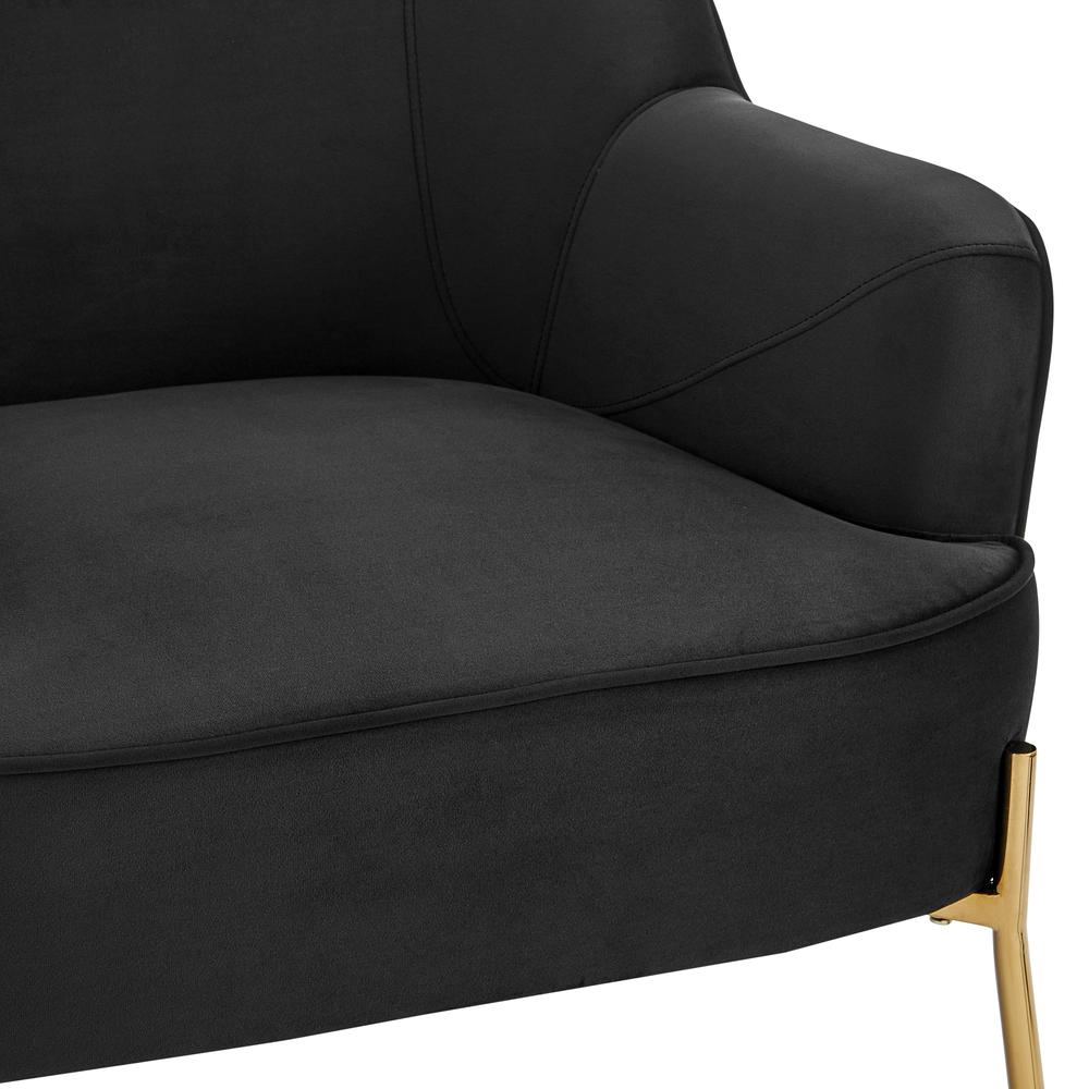 Arianna Velvet Fabric Accent Arm Chair. Picture 6