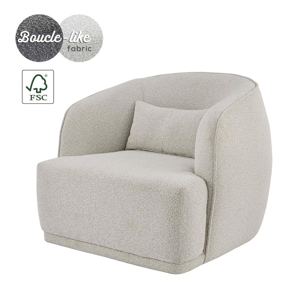 Steward Fabric Swivel Accent Chair. Picture 1