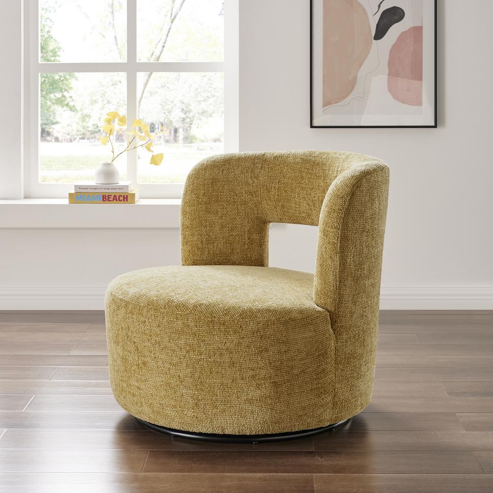 Jazzlyn Fabric Swivel Accent Chair. Picture 11