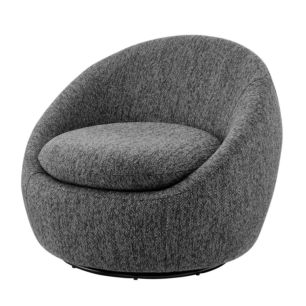 Adelmo Fabric Swivel Accent Chair. Picture 1