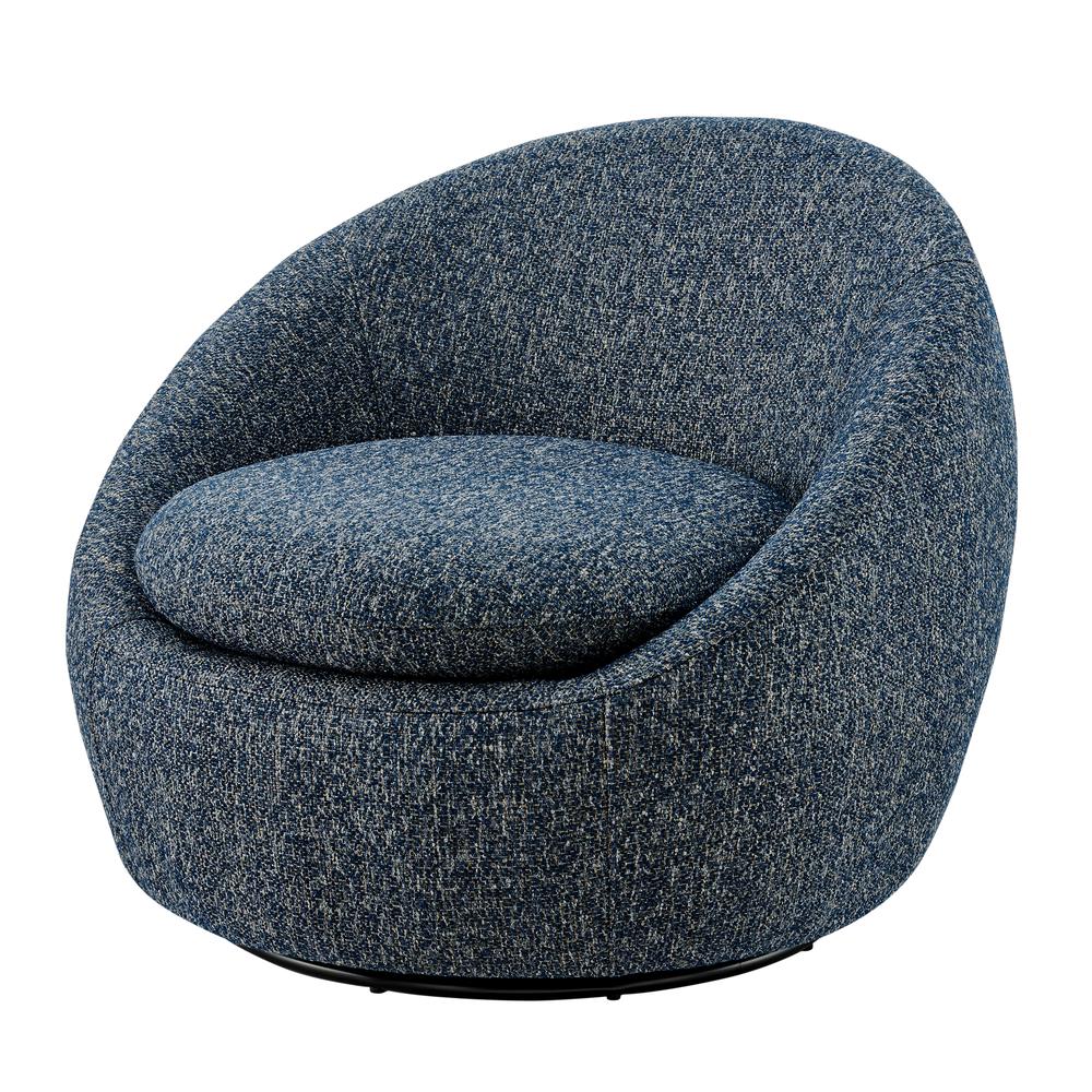 Adelmo Fabric Swivel Accent Chair. Picture 1