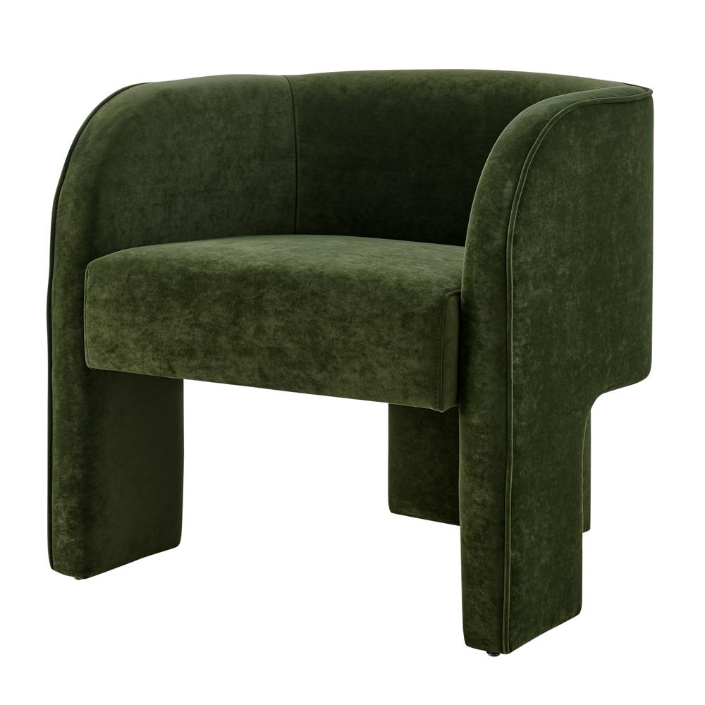 Matteo Velvet Accent Arm Chair. Picture 1