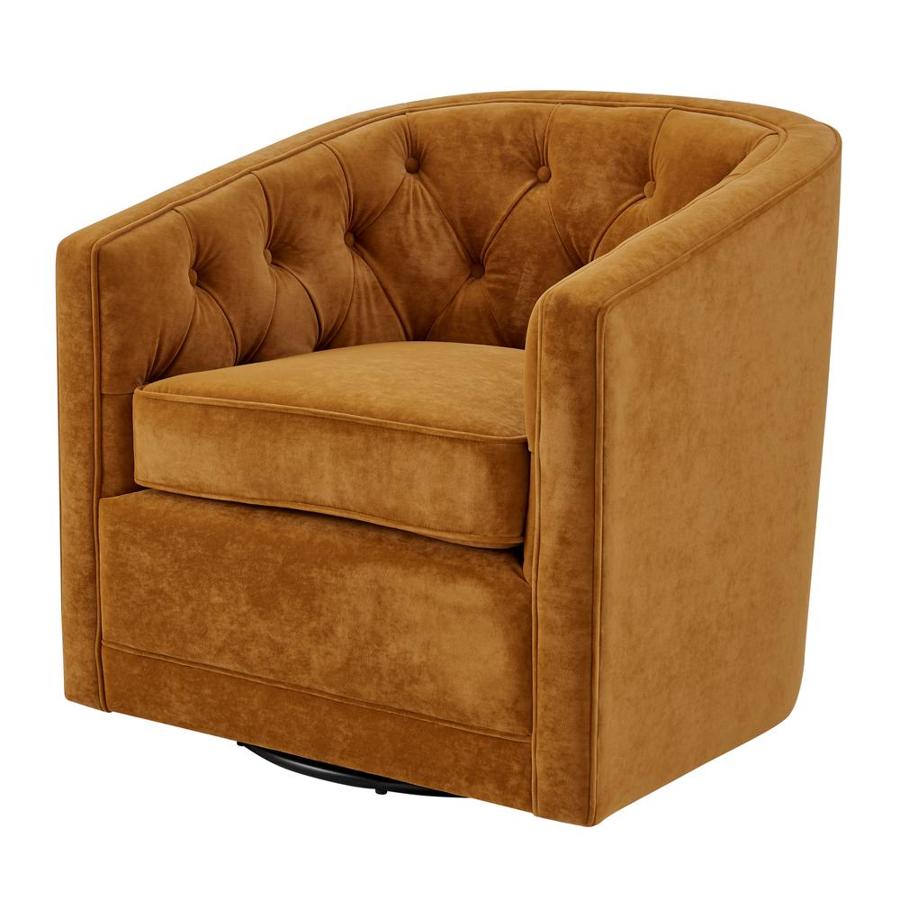 Walsh Velvet Swivel Accent Arm Chair. Picture 1