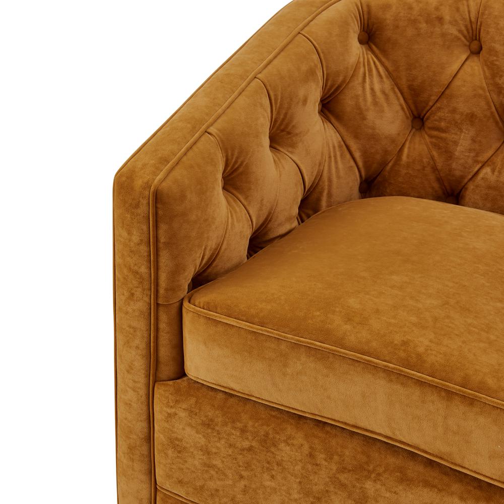 Walsh Velvet Swivel Accent Arm Chair. Picture 7