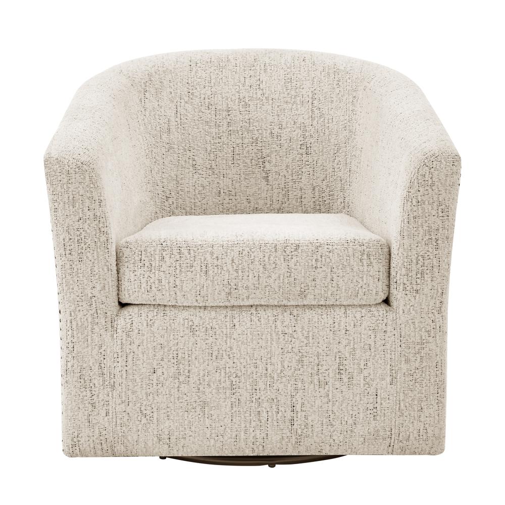Ernest Fabric Swivel Accent Arm Chair. Picture 2