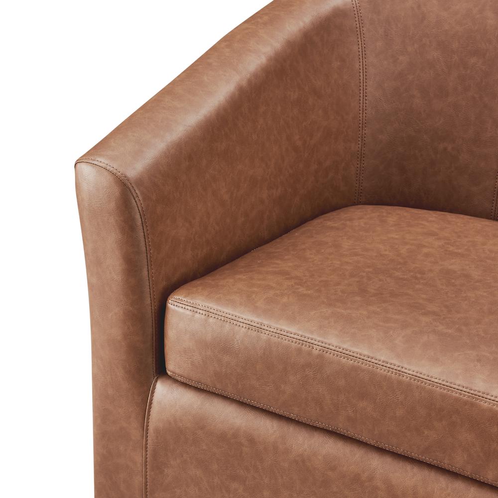 Ernest PU Swivel Accent Arm Chair. Picture 8