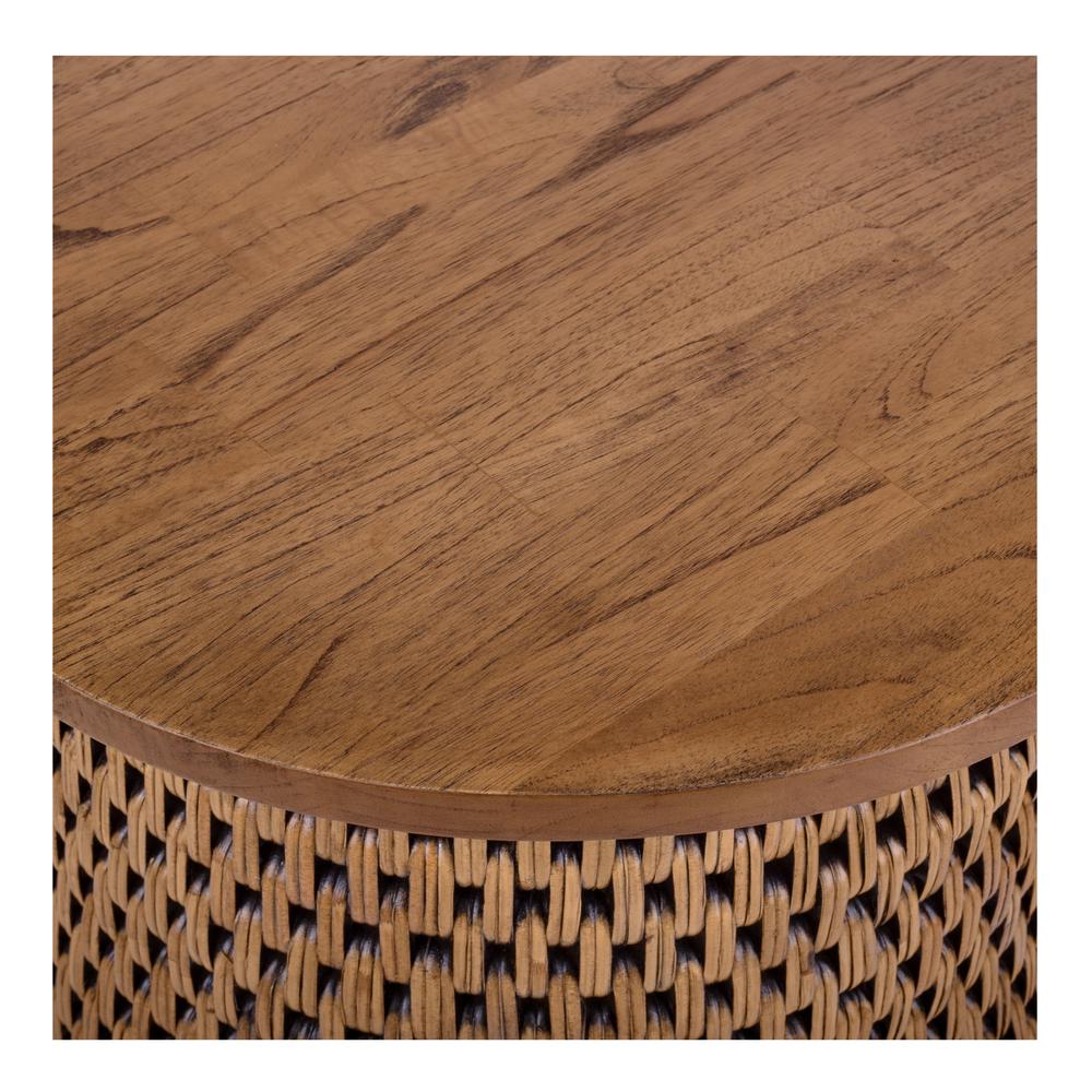 Kamari Rattan Side/End Table w/ Wood Top. Picture 3