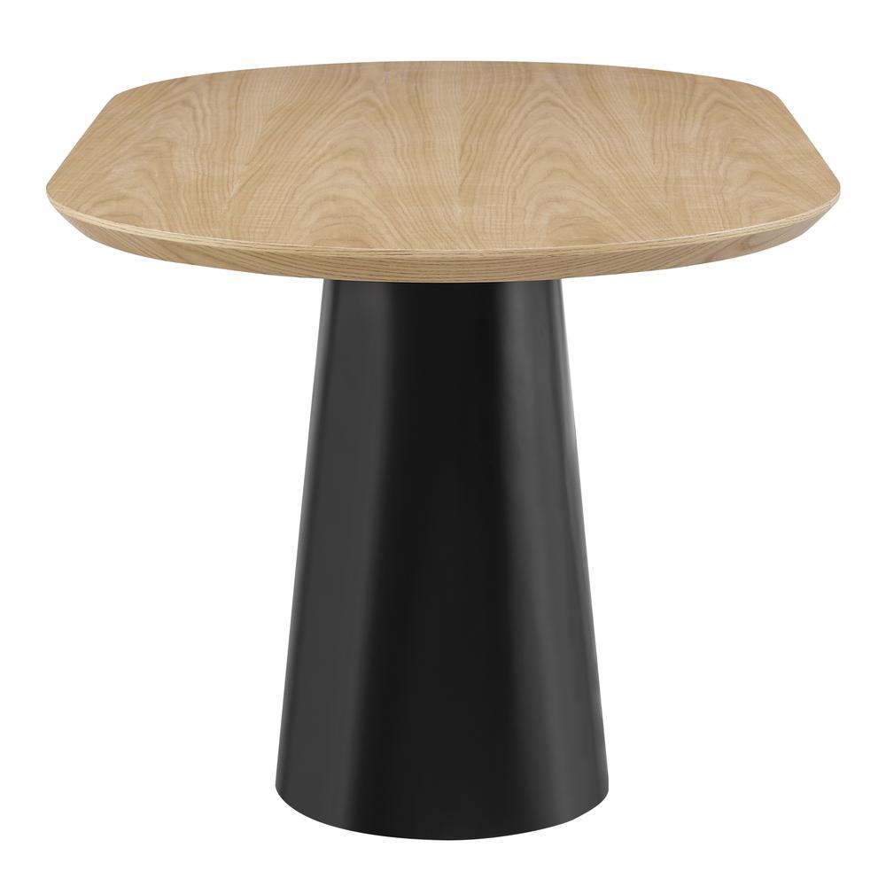Magnus KD 63" Oval Dining Table, Light Oak. Picture 3