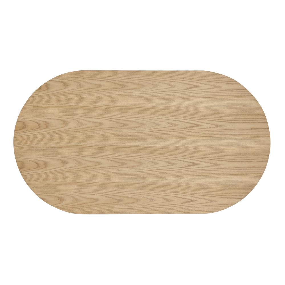 Magnus KD 63" Oval Dining Table, Light Oak. Picture 4